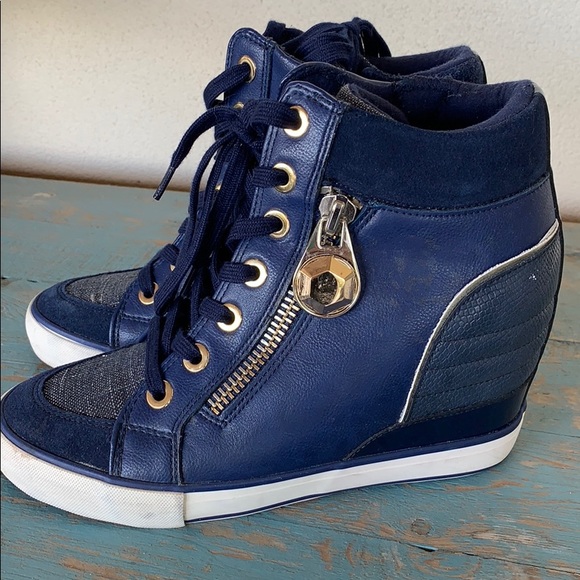 Aldo Shoes Aldo Leather Wedge Tennis Shoe Poshmark